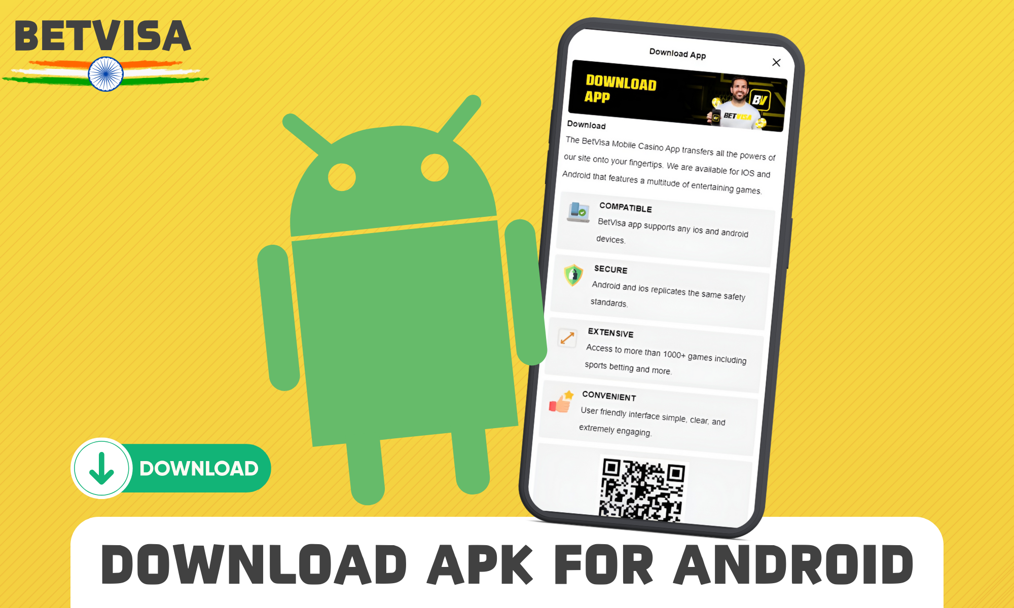 The Betvisa mobile app for Android
