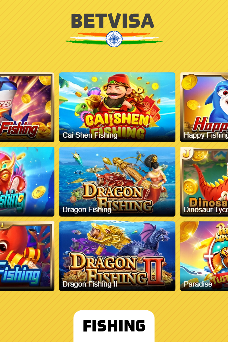 A unique and engaging category, fishing games at Betvisa online casino