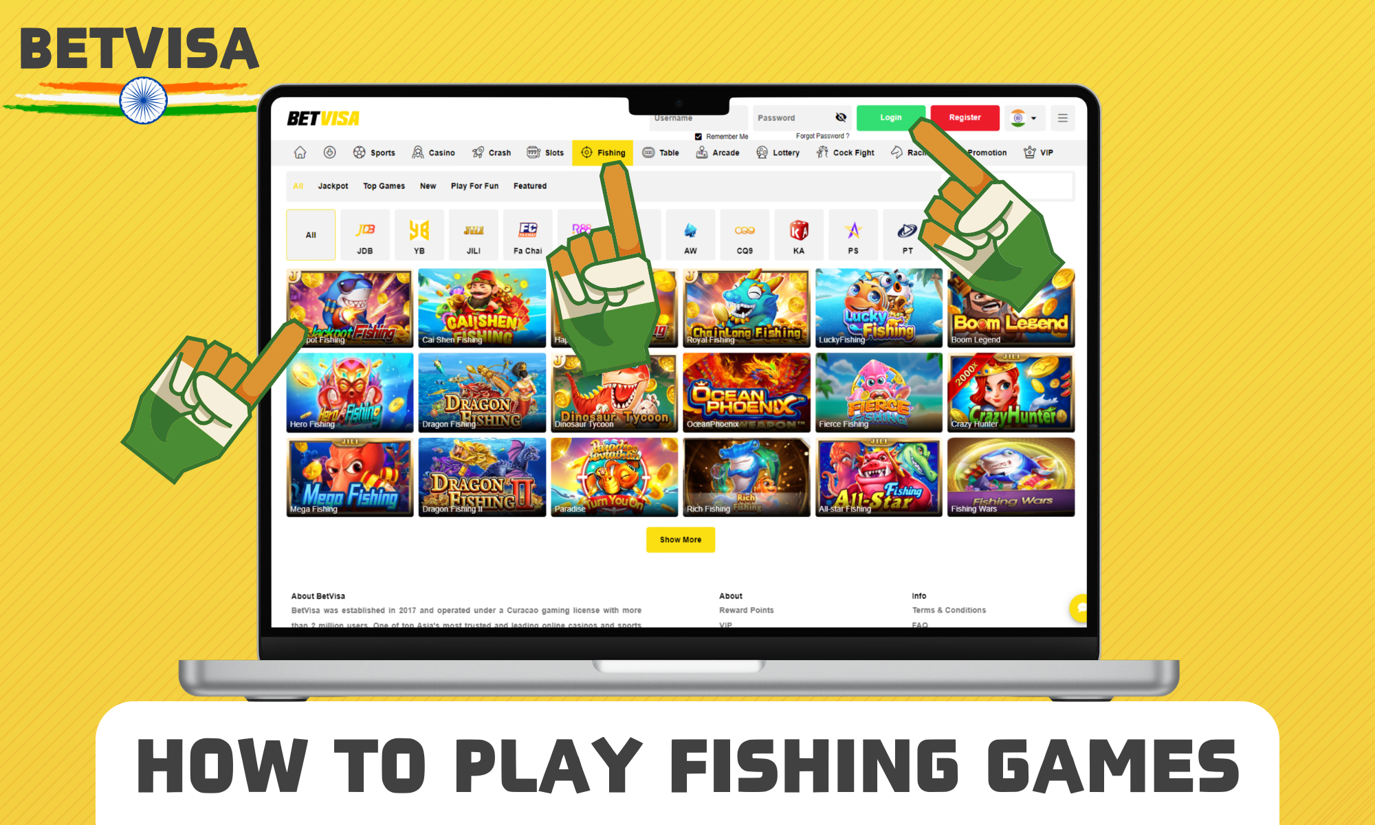 Fishing games at Betvisa are an adventure that will not leave anyone indifferent
