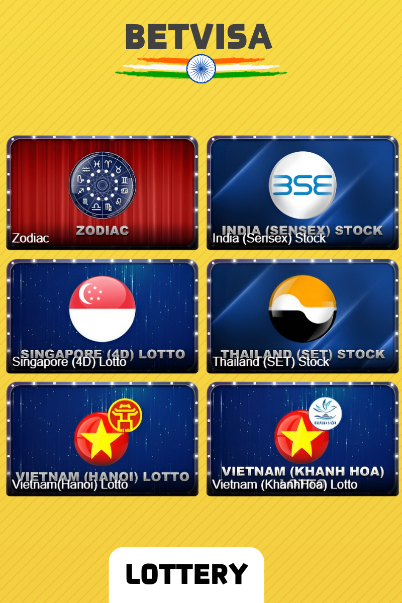 Lottery games available at Betvisa
