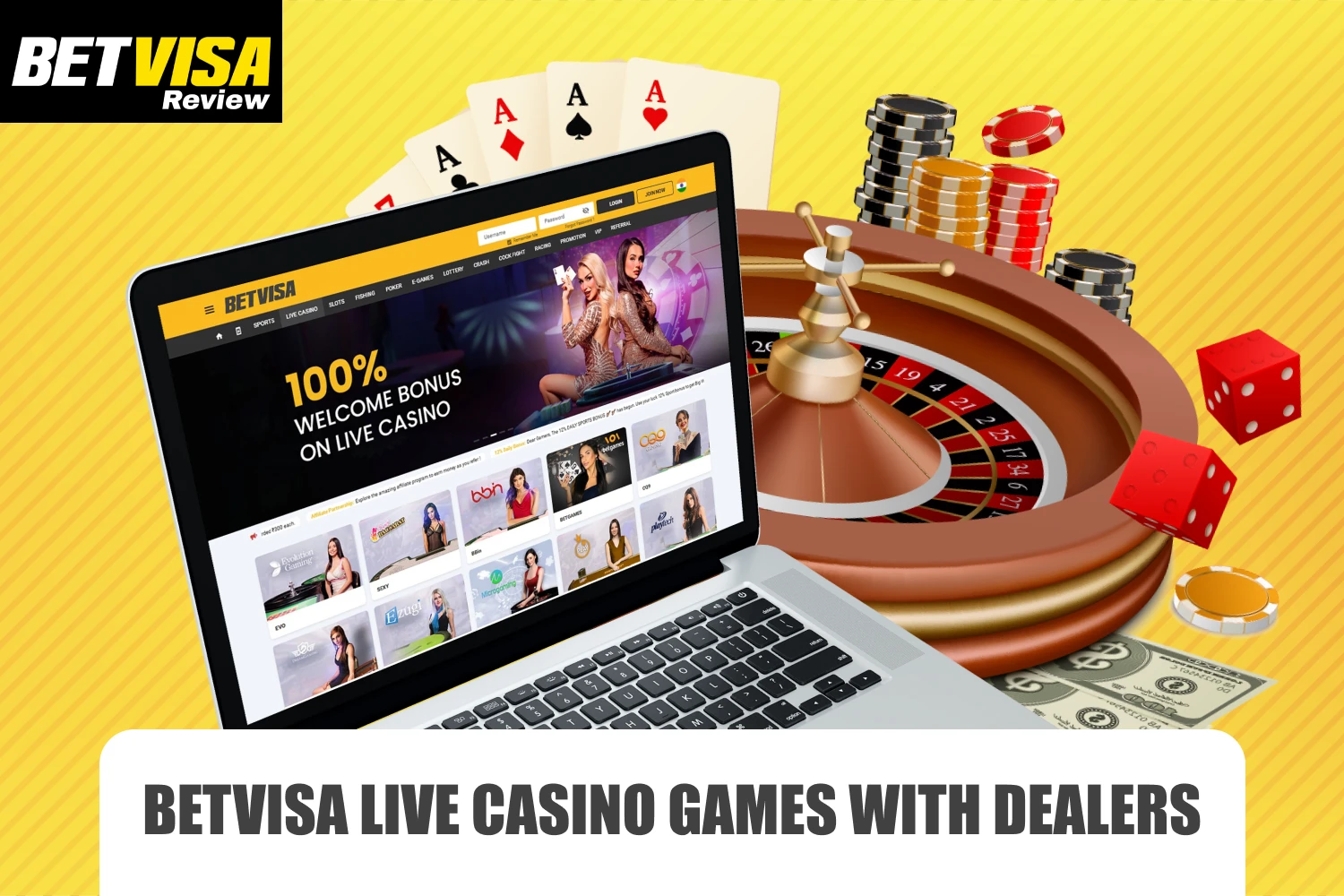 Betvisa Live Casino offers traditional and online gaming to players from India